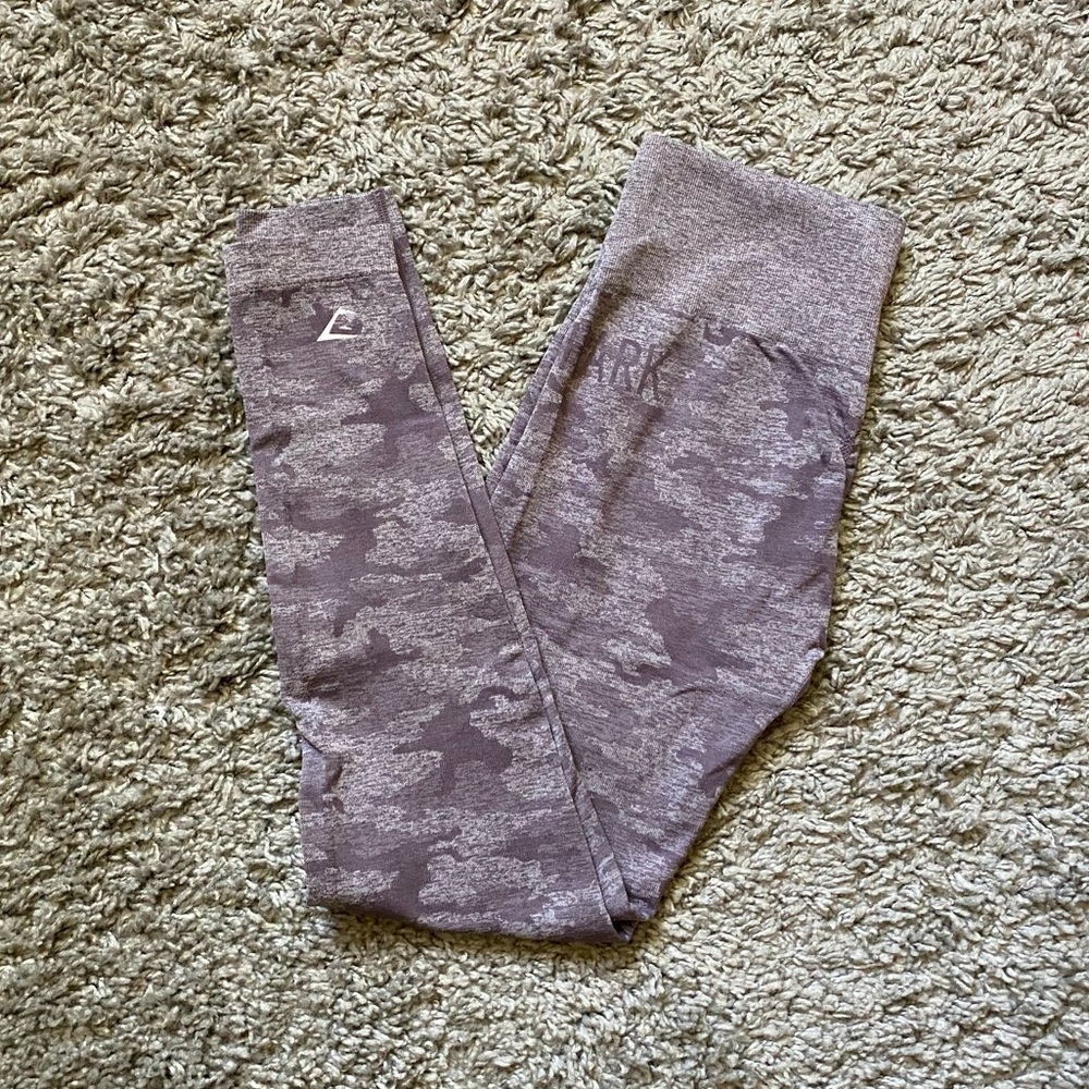 Gymshark Lilac Camo Seamless Leggings